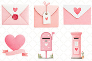 Valentines Mail Clipart Valentines, an Illustration by Black Bird Studio (Thumbnail 4 of 6)