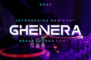 Ghenera Techno Font