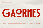 Gaornes - Art Deco Sans Serif Font, a Sans Serif Font by RagamKata (Thumbnail 1 of 11)