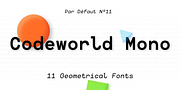 Codeworld Mono, a Sans Serif Font by Par Défaut (Thumbnail 1 of 9)