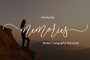 Memories, a Script Font by PollemSt (Thumbnail 1 of 9)