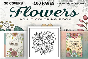 A Large Collection of Elegant Flower, a Decorative Illustration by Design Station