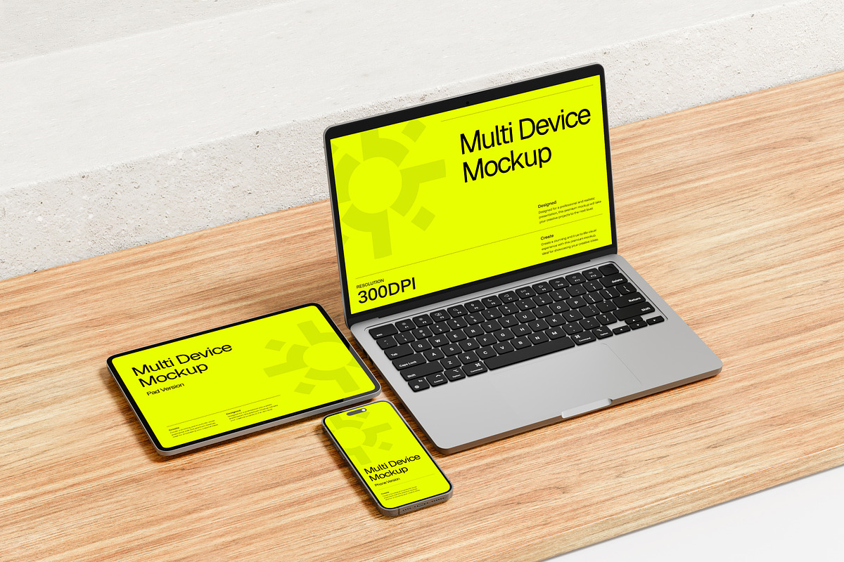 Multi Device Mockup, a Device Mockup by SLAB! Design (Photo 3 of 6)