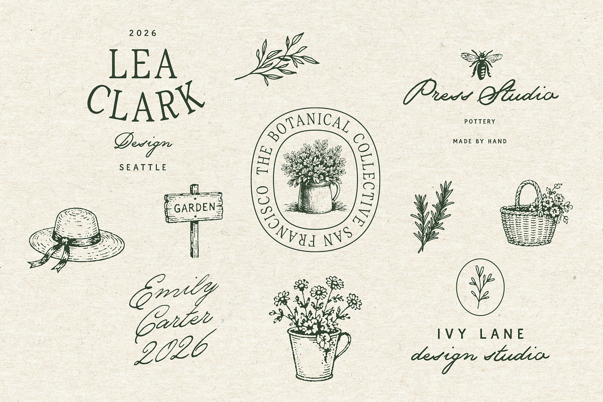 The Meadows - Font Trio & Extra, a Handwritten Font by Davide Bassu (Photo 14 of 25)