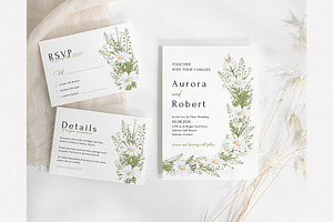 Wildflower Wedding Invitation Canva