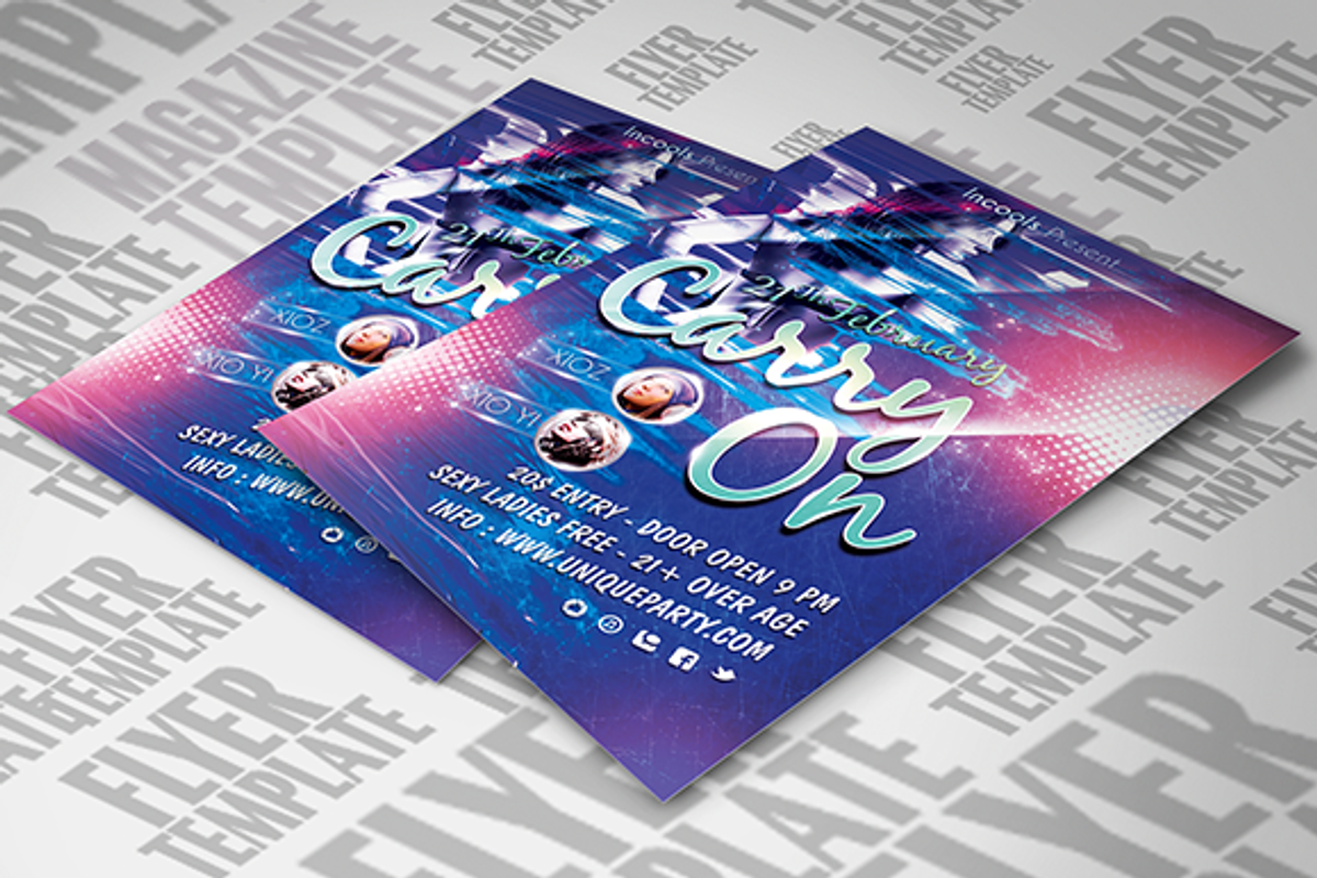 Carry ON Flyer Template, a Flyer Template by temphall (Photo 1 of 2)