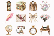 Watercolor Regency Era Clipart, an Illustration by Design Market (Thumbnail 2 of 4)