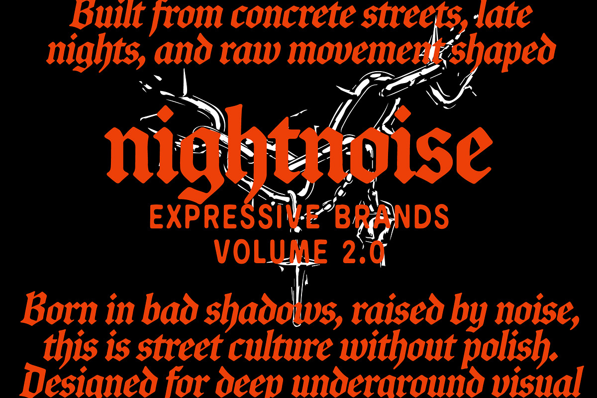 Authentic Streetwear - Font Bundle, a Blackletter Font by Edignwn Type (Photo 11 of 11)