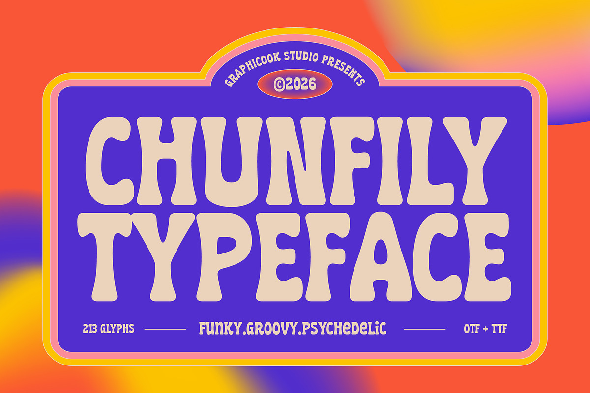 Chunfily, a Sans Serif Font by graphicook (Photo 1 of 10)