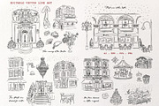 Midnight Town – Winter Line Art, a Seasonal Illustration by Mio Buono (Thumbnail 15 of 18)