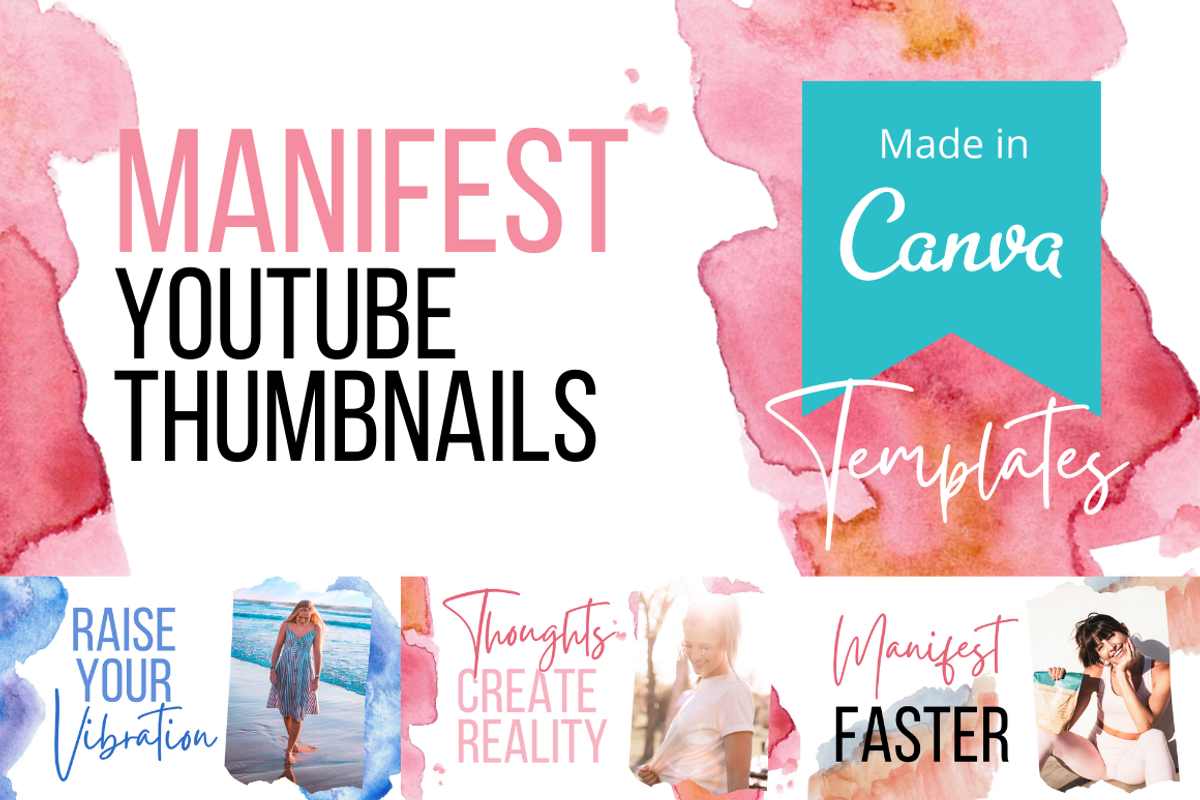 Wellness YouTube Thumbnails- Canva, a Social Media Template by BitByChip (Photo 1 of 7)