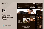 Talent & Model Agency Website UI, an UI Kit Template by peterdraw (Thumbnail 1 of 7)