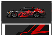 Futuristic Tech Car Wrap Design, a Technology Illustration by CarWrap design (Thumbnail 2 of 4)