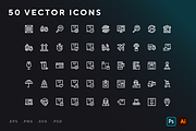 50 Package delivery icons, an Icon by Wencory (Thumbnail 1 of 2)