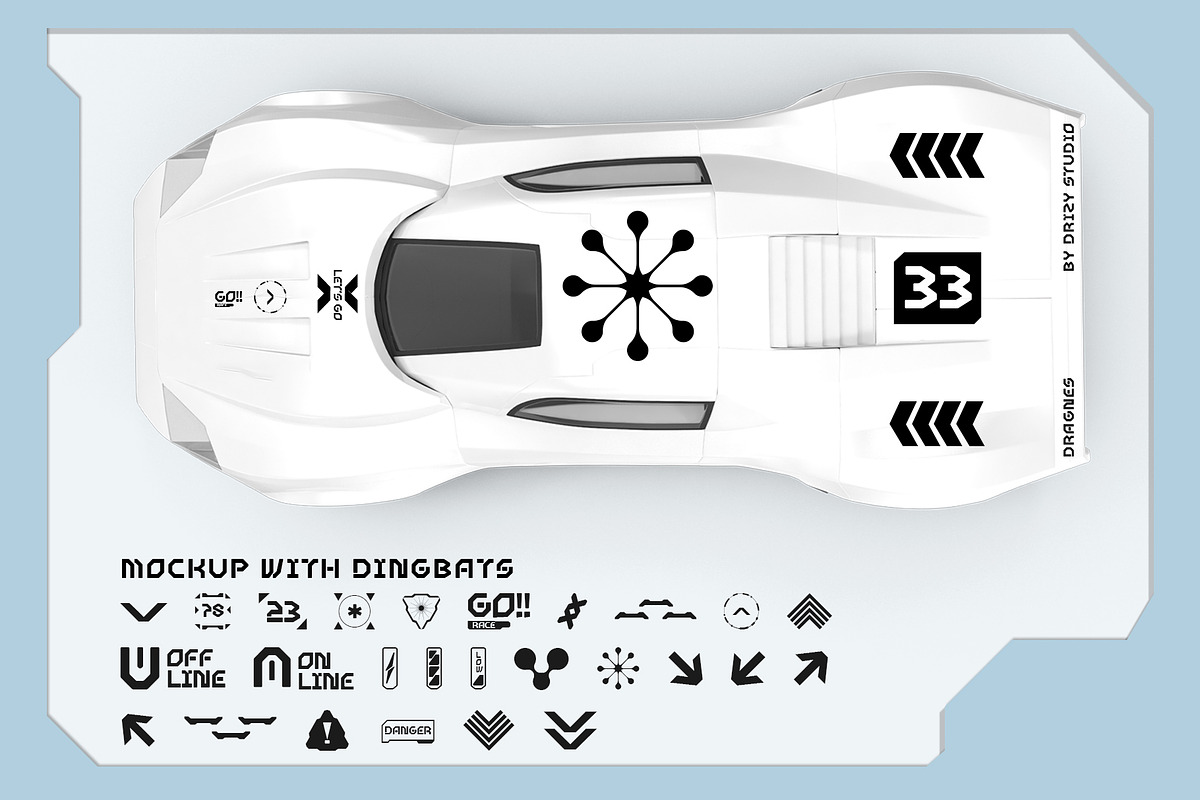 Dragnes - Futuristic Sci-fi Font, a Sans Serif Font by Drizy (Photo 8 of 10)
