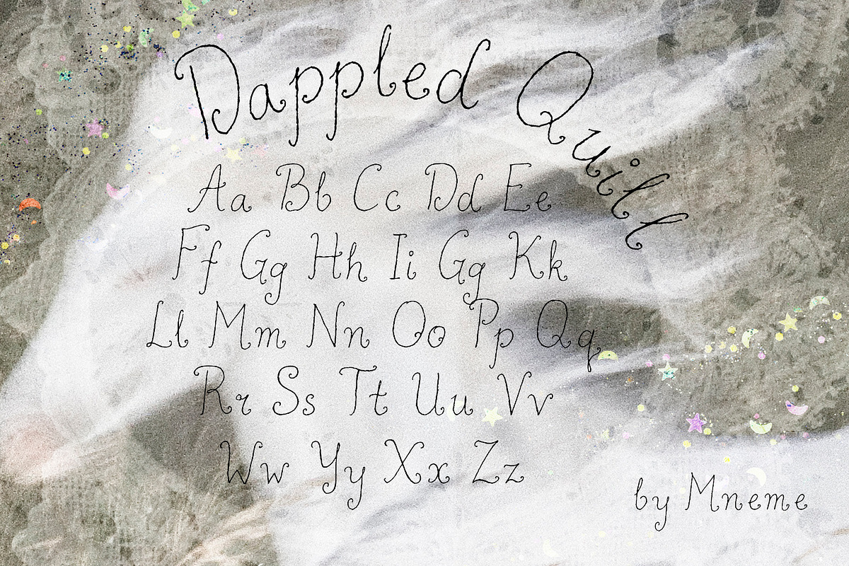 Dappled Quill Handwritten Font, a Handwritten Font by Mneme (Photo 3 of 7)