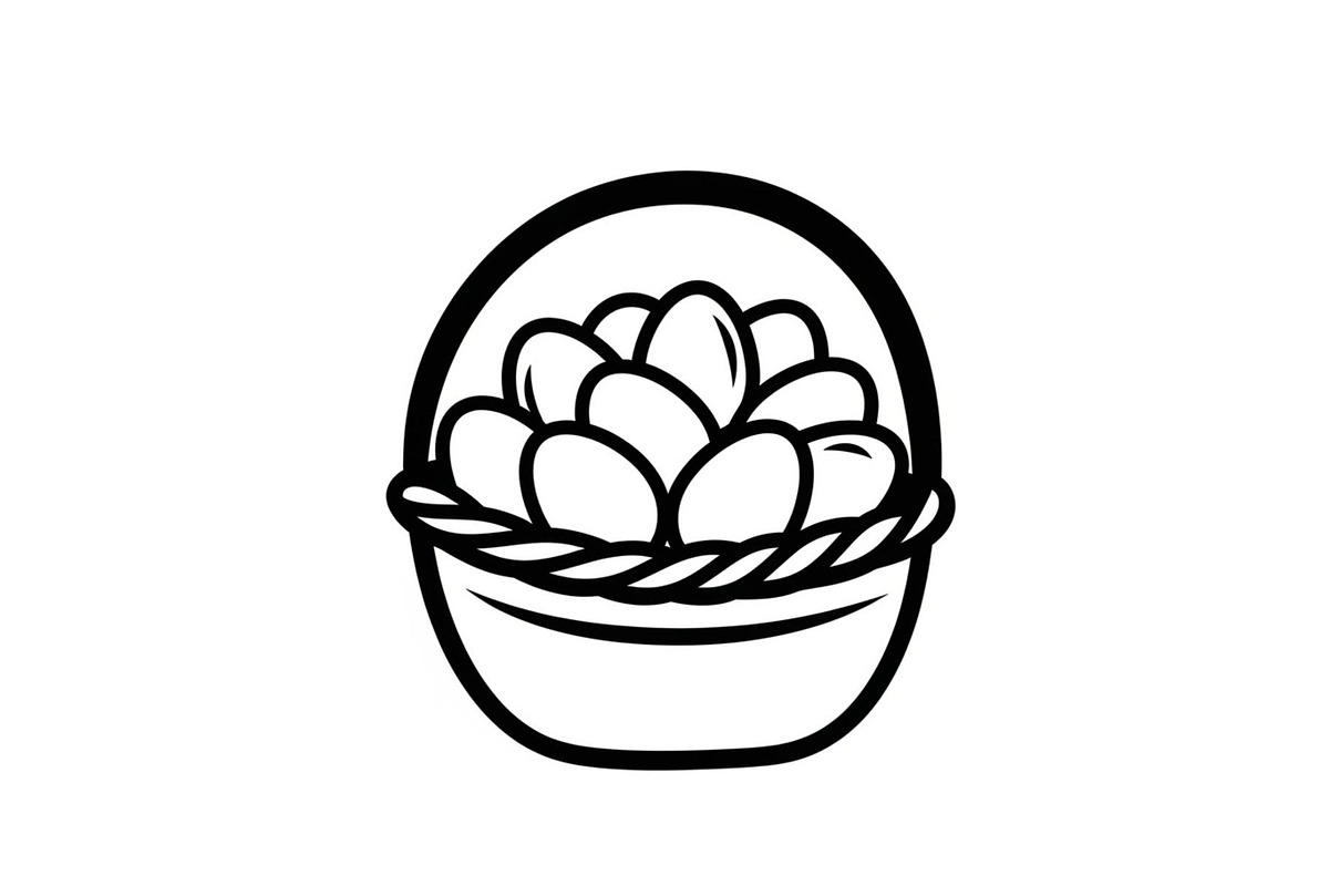 Easter Basket Vector Silhouette Bund, an Illustration by Designs_River (Photo 44 of 51)