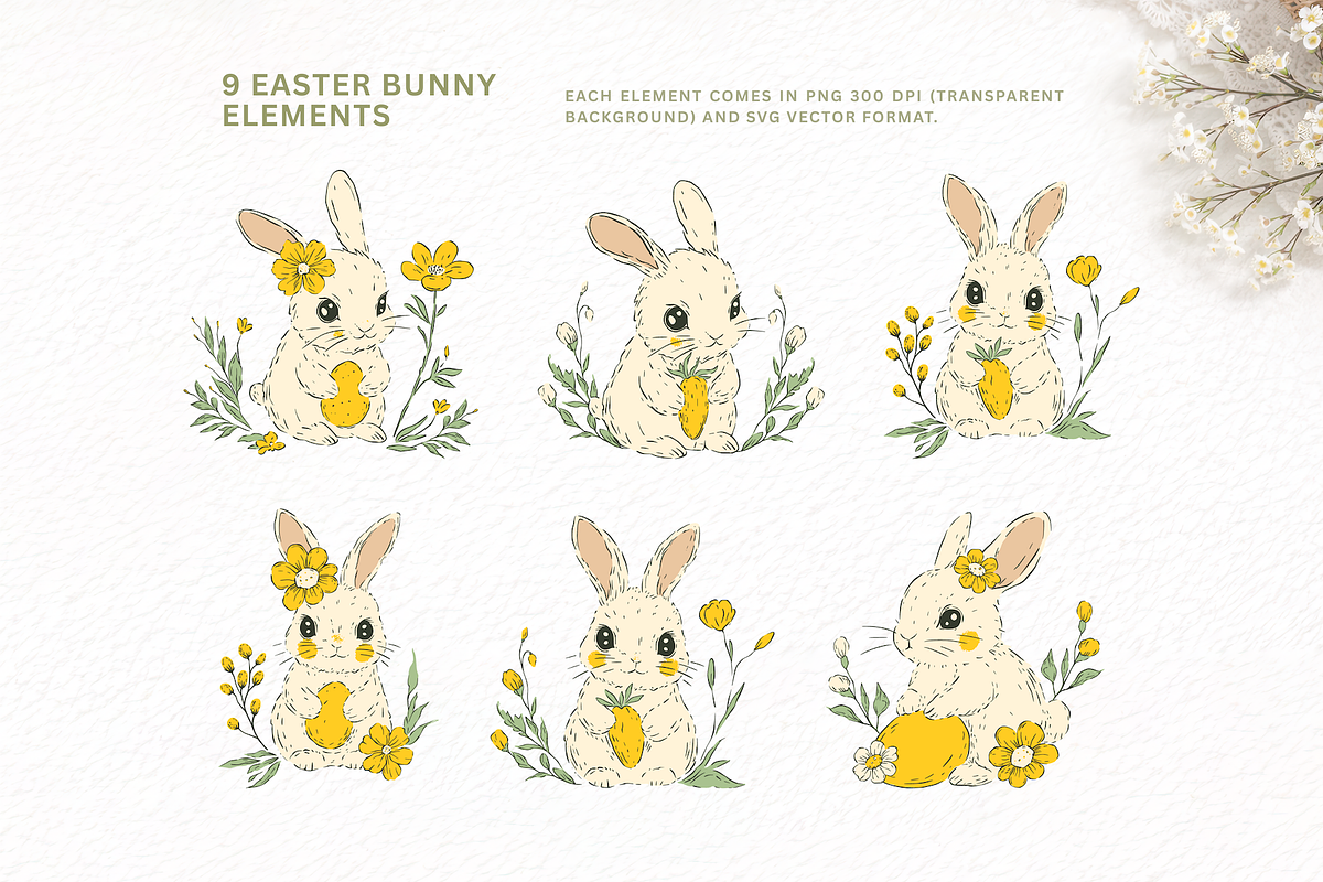 Easter Clipart & Pattern Bundle, an Object Graphic by Red Ink (Photo 2 of 8)