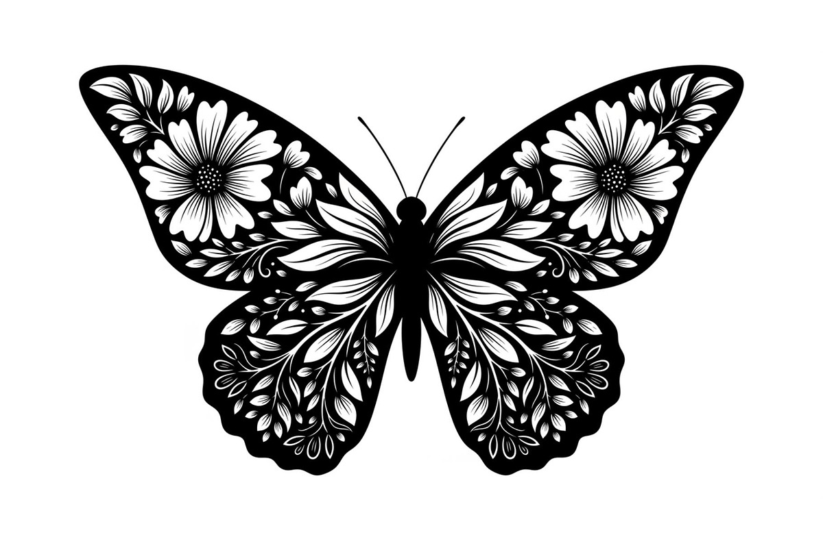 Butterfly Silhouette SVG Bundle, an Illustration by Gaye Art (Photo 16 of 31)