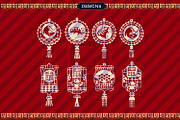 Chinese New Year Decorations SVG, an Illustration by defarmerdesign (Thumbnail 6 of 7)
