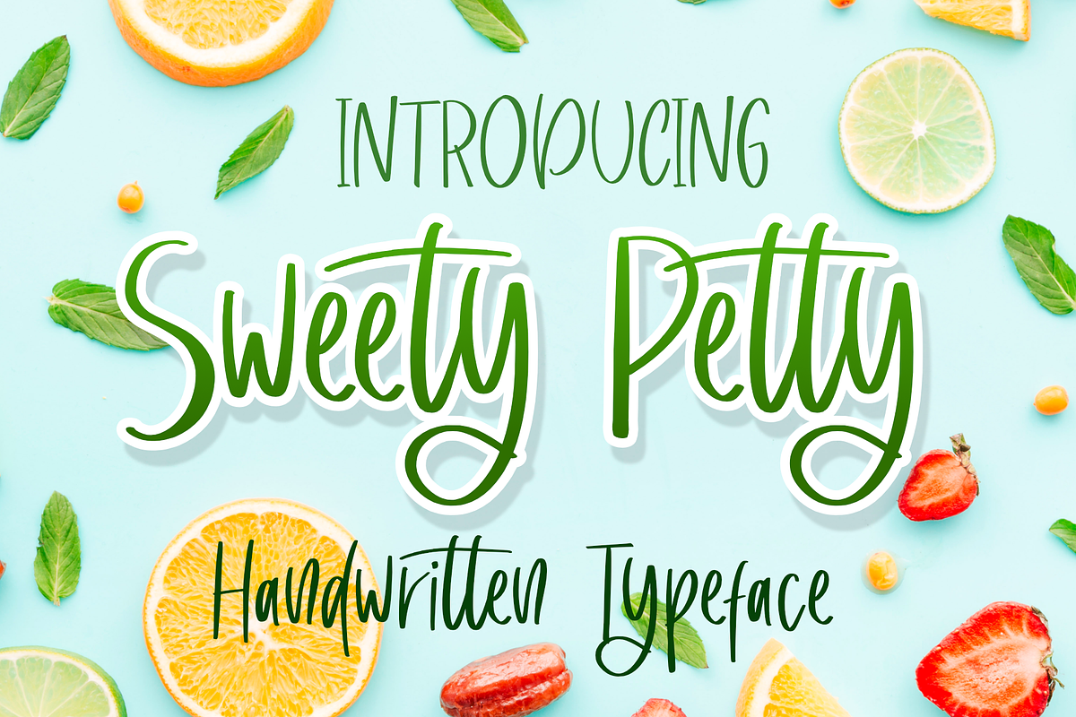 Sweety Petty, a Font by Dumadistyle (Photo 1 of 6)