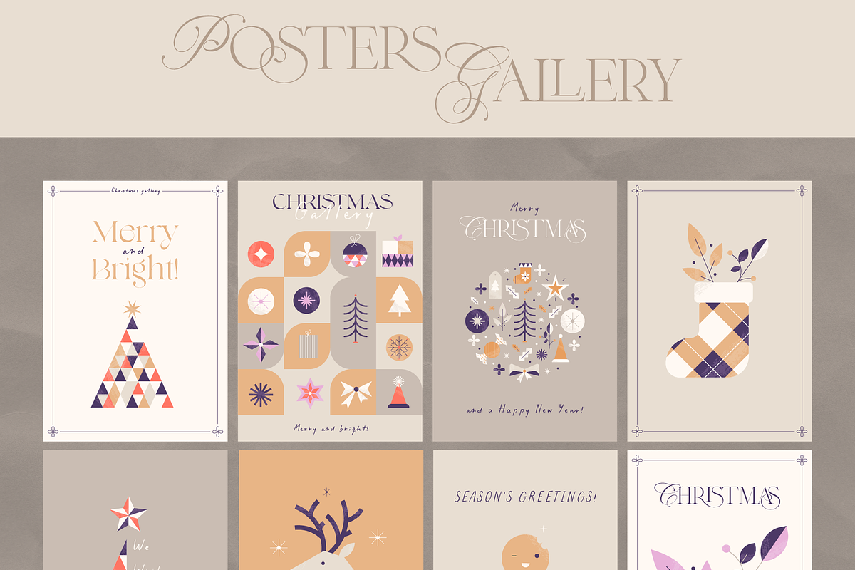 Calm Christmas. Geometric Graphics, an Object Graphic by Animoon (Photo 7 of 14)