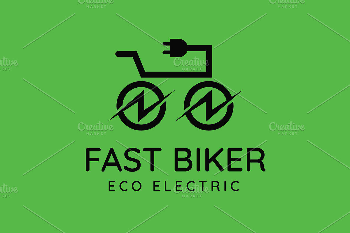 Fast Biker - Eco & E-Bike Logo, a Branding & Logo Template by Creattlle (Photo 4 of 4)