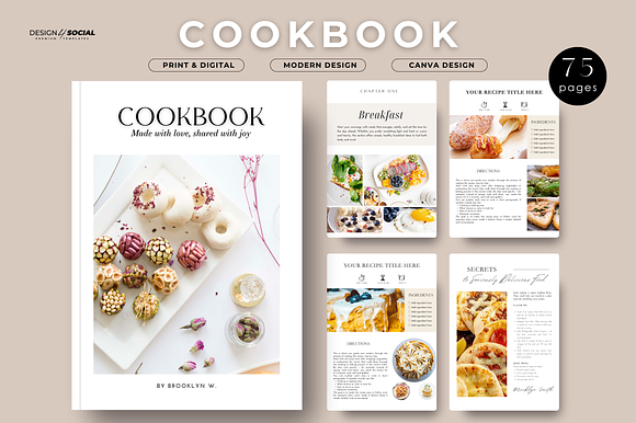 Cookbook PDF with Meal Plan & Tips preview 7