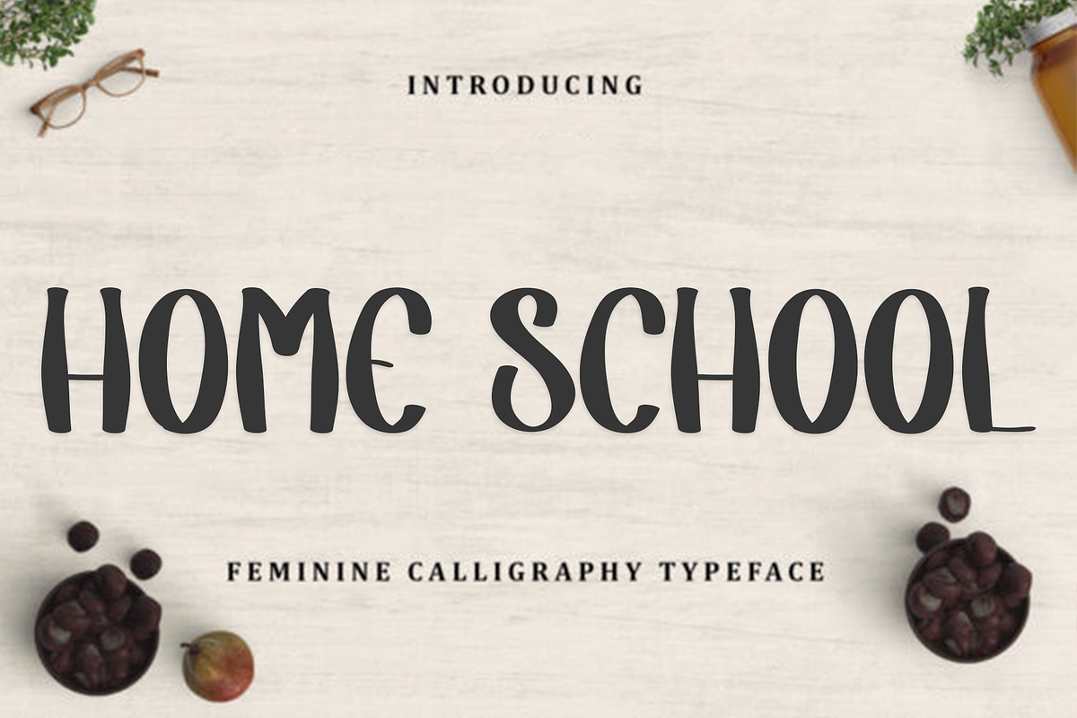 Home School, a Script Font by InermediaSTUDIO (Photo 1 of 8)