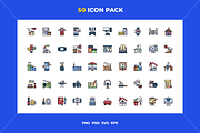 Free time icons, an Outline Icon by Wencory (Thumbnail 1 of 2)