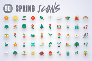 50 Spring Icons