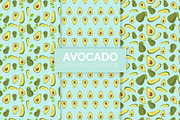 Avocado Seamless Patterns, a Pattern Graphic by 3Y_Design (Thumbnail 1 of 6)