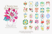 Chateau Botanique Clipart Set, a Decorative Illustration by Patishop Art (Thumbnail 4 of 14)