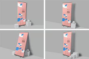 Roll-Up Banner Mockup, an Advertising Mockup by megostudi0