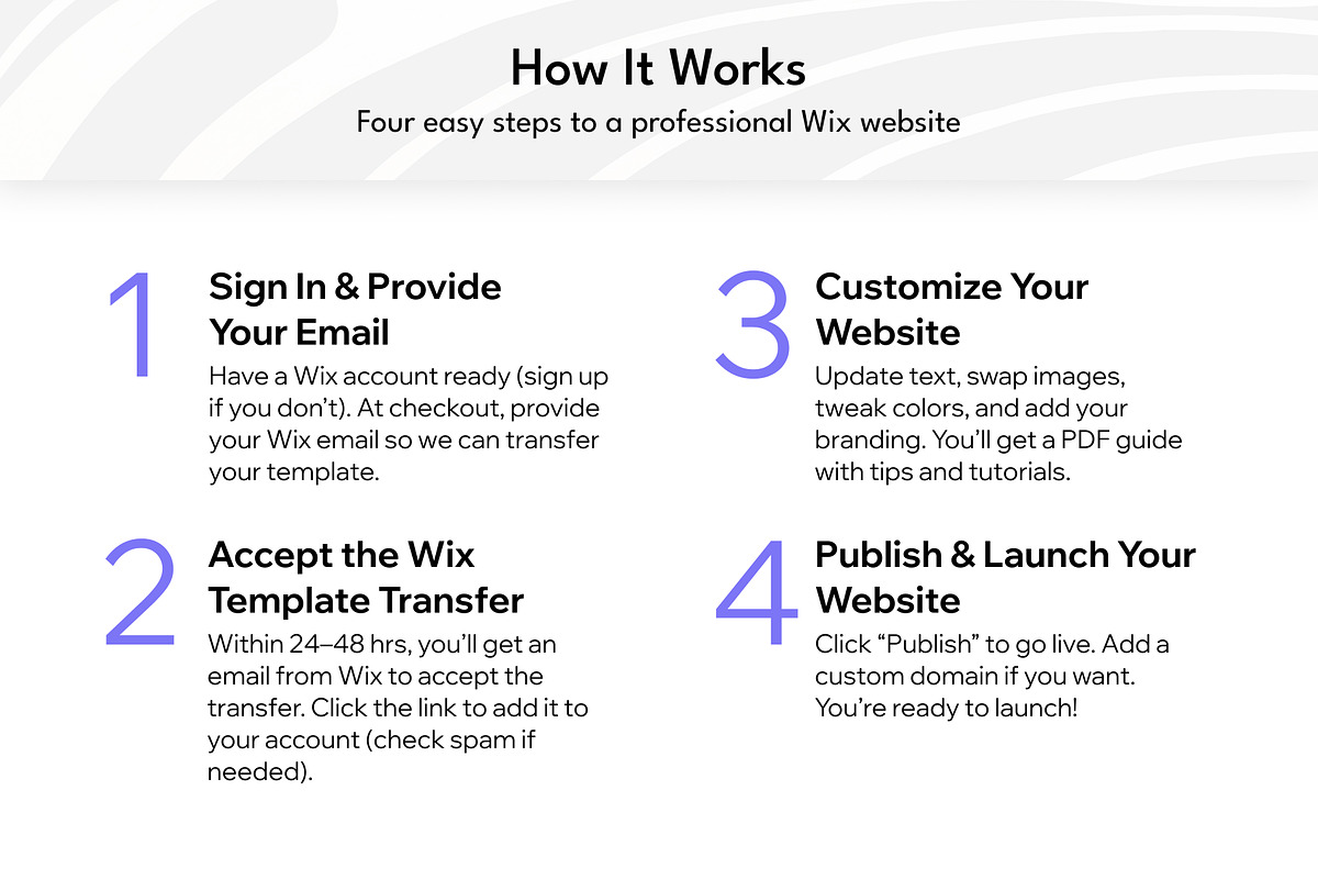 Virtual Assistant Wix Template preview 5