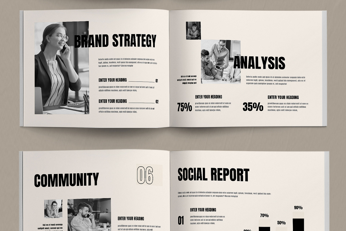 Modern Social Strategy Brochure, a Brochure Template by ContestDesign (Photo 5 of 5)
