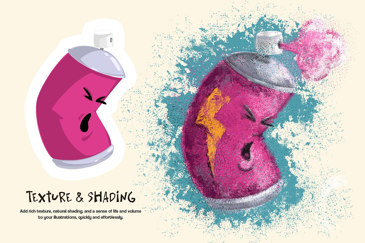 Naive Grunge Procreate Brushes, a Brush Add-On by brushapes.com (Photo 6 of 11)