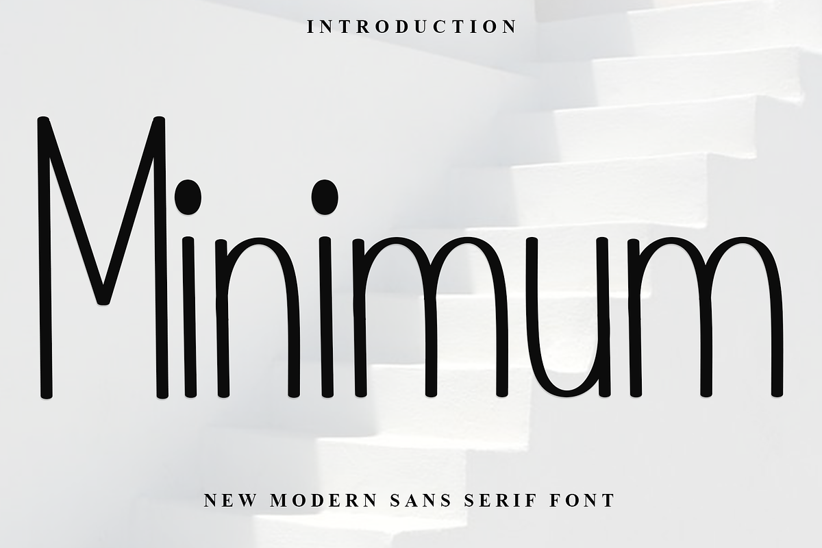 Minimum, a Sans Serif Font by FreshTypeINK (Photo 1 of 7)
