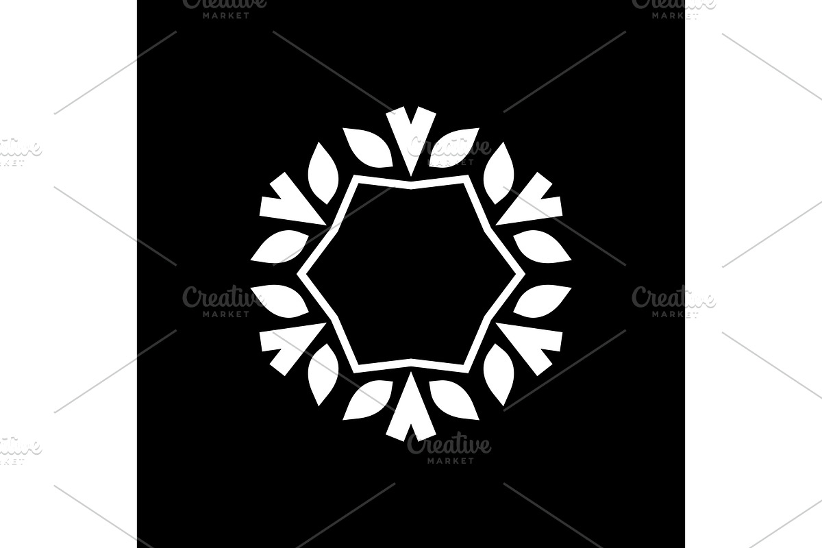 Flower ornament, logo, symbol, a Decorative Illustration by RODINA (Photo 1 of 3)