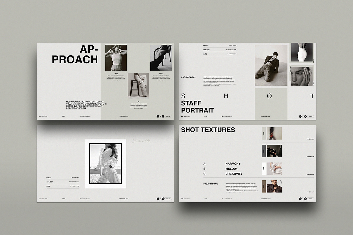 Aura Mood & Brief Template | Canva, a Presentation Template by TemplateFolio-Shop (Photo 7 of 13)