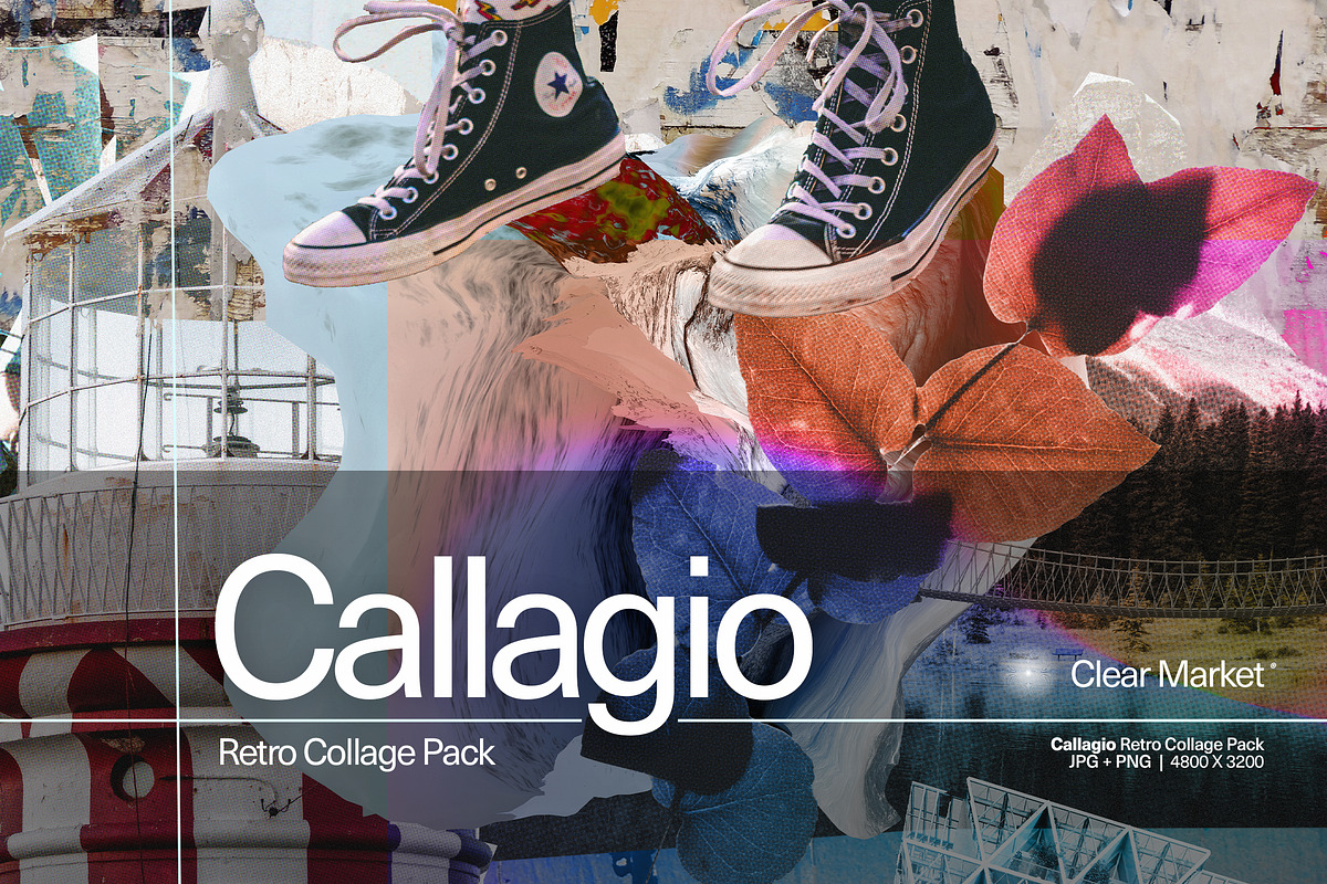 Collagio - Retro Collage Pack, a Texture Graphic by Overland® (Photo 3 of 16)