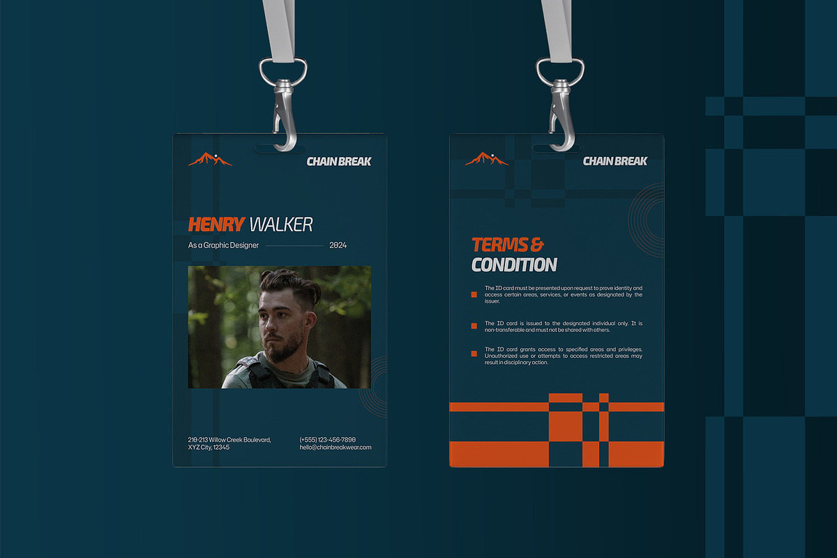 Chain Break - ID Card, a Print Template by StreaksideStd (Photo 2 of 3)