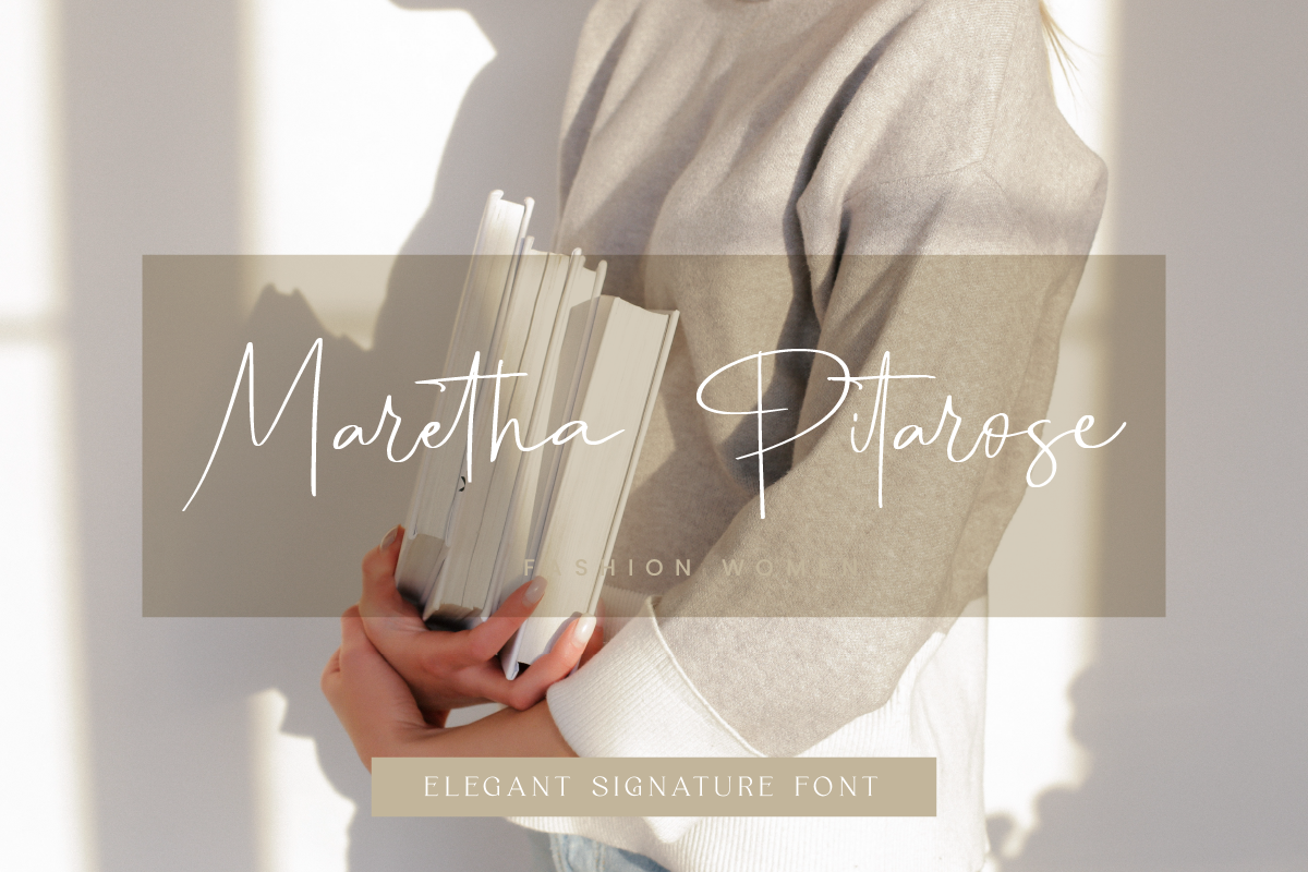 Phitagate Elegant Signature Font, a Script Font by Ronny Studio (Photo 4 of 13)
