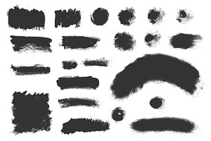 Grungy Ink Textures Vector Eps 10