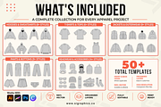 50+ Vector Apparel Mockups Bundle, a Hoody Mockup by S.i. Graphics (Thumbnail 3 of 4)