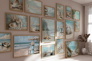 Coastal Beach Wall Art Collection