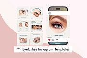 Lash Tech Instagram Template, a Social Media Template by Adored Templates (Thumbnail 1 of 10)