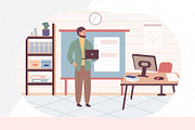 Teacher & Classroom Vector Set, an Education Illustration by IRSYART (Thumbnail 10 of 10)