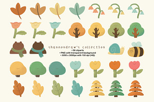 Fall / Autumn Cartoon Clipart