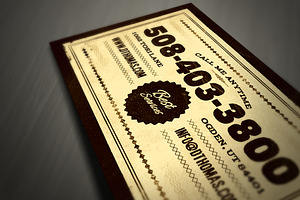 Retro Business Card Template 04